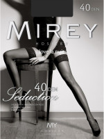 Чулки серые Mirey Seduction 40 den, размер 1-2