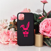 Чехол Pink Rabbit на iPhone 12 ProMax с розовым кроликом