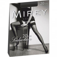 Чулки черные Mirey Seduction 20 den, размер 1-2