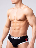 Трусы мужские слипы Opium R137 черные, L
