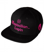 Бейсболка с вышивкой Maximilian Lapin Instagram черная
