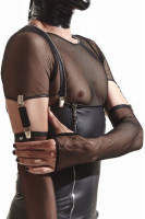 Мужские длинные перчатки Cross-Dresser из экокожи Regnes, черные, L/XL